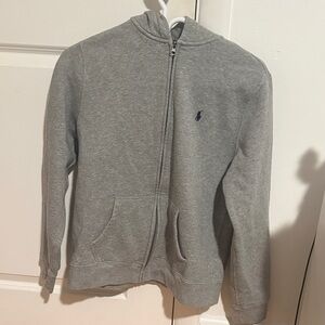 Polo Ralph Lauren Gray Zip-Up Sweater